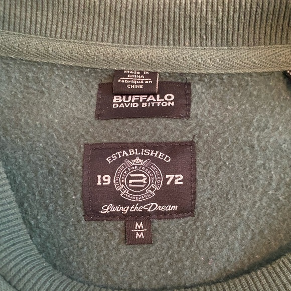 Men’s Colour-block Crew Sweatshirt by Buffalo David - Picture 3 of 5